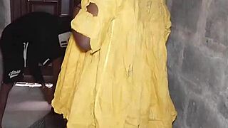 bbw lagos landlady rides big black cock hard during wet farm inspection pov