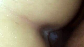 Sweet cutie bent over takes brutal doggystyle creampie pounding