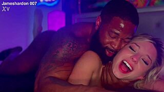 hot athletic blonde rides big cock begging for deep creampie finish