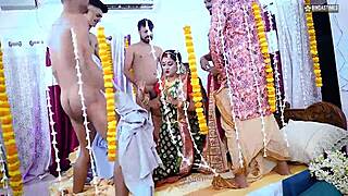 sudipa's wild wedding night turns into screaming five-man gangbang frenzy