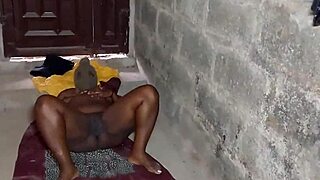 bbw lagos landlady rides big black cock hard during wet farm inspection pov