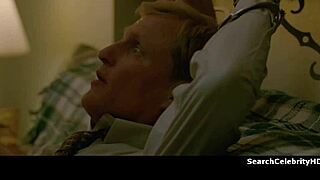 Alexandra Daddario stripped bare bound on sofa for intense play