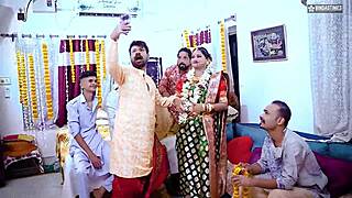 sudipa's wild wedding night turns into screaming five-man gangbang frenzy