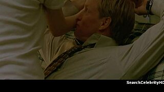 Alexandra Daddario stripped bare bound on sofa for intense play