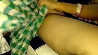 indian woman gives stranger handjob then rides his huge cock in the car