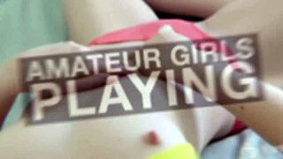 Ezmerelda's small tits tremble during intense solo masturbation