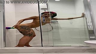 roxy's shower masturbation overwhelms with passion