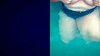 Hot Tub Teen Whore Teases with Wet Tits and Slutty Pool Pleasures!