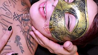 brazilian tanned wife rides black cock in cuckold humiliation arena