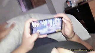 best friend watches porn tiktoks gets so hot she sucks cock hard