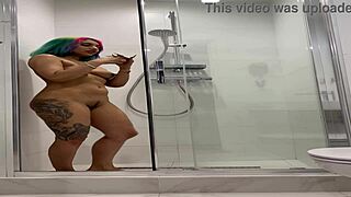 roxy's shower masturbation overwhelms with passion