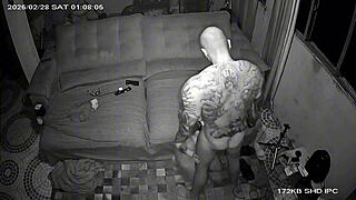 Security Cam Exposes Pornstars' Steamy Fuck?