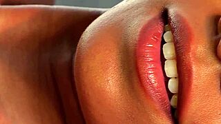 sensational ebony teen 18+ fatima kojima warms up her tight nude curves