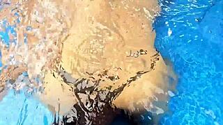 amateur milf huge ass fucked rough in outdoor water quickie cumshot