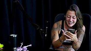 Sensual Strip Tease Reveals Massive Tits