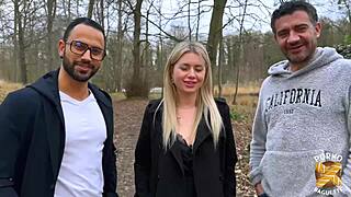 georgia here with my dream body getting pounded by two guys outdoors