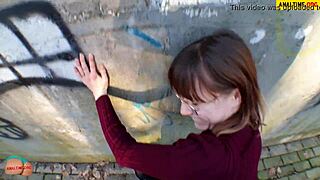 discover skinny student's secret public pov pounding thrill