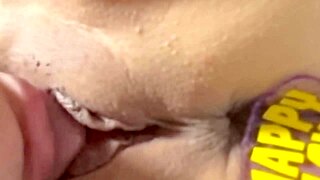 Baby, first time fucking shaved virgin pussy on Halloween!