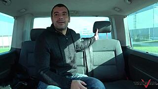 Milf Secretary Double Teamed and Pounded Mercilessly in Wild Driving Taxi!