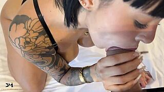 colombian whore luna devours cum from danner's cock then pussy