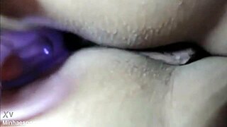 Young wife karina plugs her huge ass for lucas' eyes