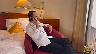 busty escort kira queen deepthroats marcellos monster cock in lingerie