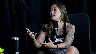 Sensual Strip Tease Reveals Massive Tits