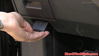 Submissive gets tied up spanked and whipped in outdoor session