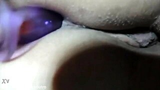 Young wife karina plugs her huge ass for lucas' eyes