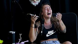 Sensual Strip Tease Reveals Massive Tits