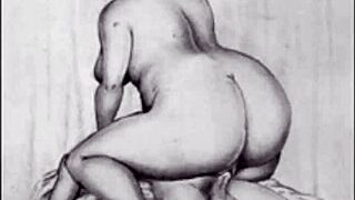 Vintage Hairy Erotic Bush Exposed