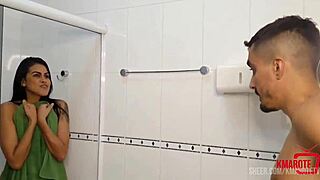 Shower Spy Turns Into Giant Cock Throat Fuck!