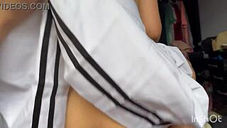 leaked video shows stunning latina with huge ass in intimate couple moment