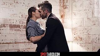 boss pounds sexy secretary rough on office sofa