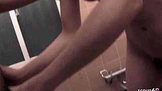 Oops, slim japanese babe seduces in shower for cum gulp!