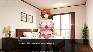 passionate sex with creamy games' busty horny 3d hentai wife in slut marriage game part 01