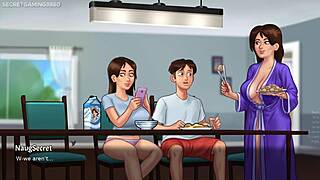 Pervert craves fucking Debbie sexy milf in Summertime Saga part 22 3D hentai game