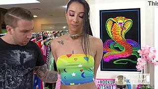 kiarra kai chokes gags on bryan gozzling's rough deepthroat facefuck addiction