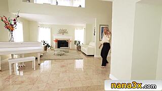 ultra-horny mature bombshell unleashes giant fake tits and seduction skills