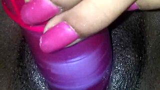 ex ebony babe vibes pussy then deepthroats my cock