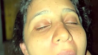 beautiful colombian bride chokes on monster cock deepthroat submissive cum gulp