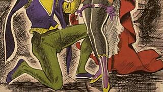 Vintage erotic drawings tease hidden passions