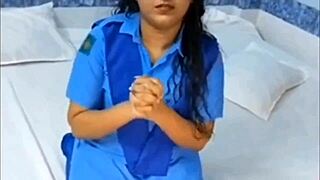 punished kajal sucks cock bent over pussy fucked garage