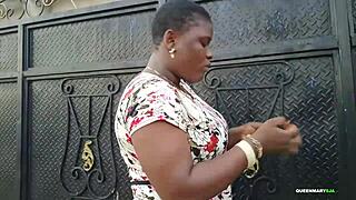 african babe travels from lagos to warri for wild outdoor fan fuck