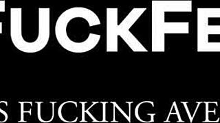 three hot blondes suck big cocks ride outdoors wildly!