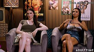 Hailey Rose and Hazel Moore lost in free use ecstasy