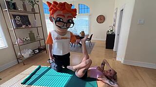 Wow! Kathryn Mae's YOGA TEASE Turns to Wild RIDING!