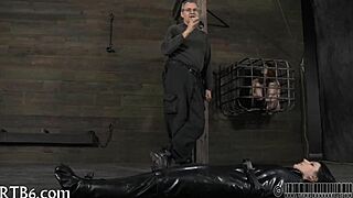 angel begs for twisted senseless caning rush