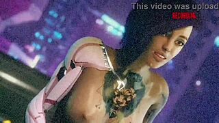 Katherine vibrates wildly watching Maya's intense sex tape climax