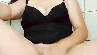 Lonely Slut Vibes Her Shaved Pussy Hard